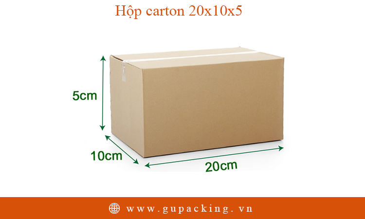 Hộp carton 20x10x5