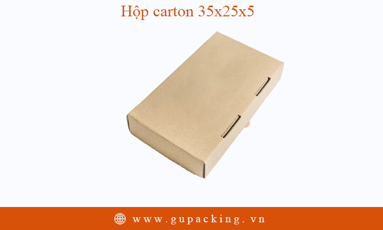 Hộp carton 35x25x5