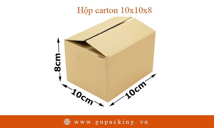 Hộp carton 10x10x8