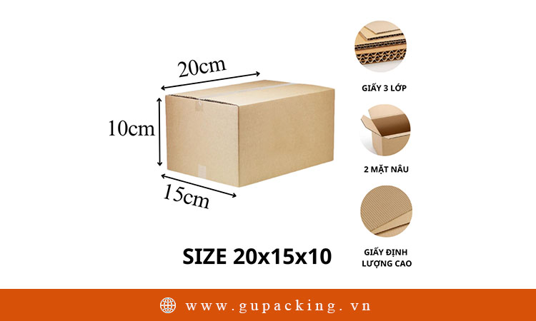 Hộp giấy 20x15x10
