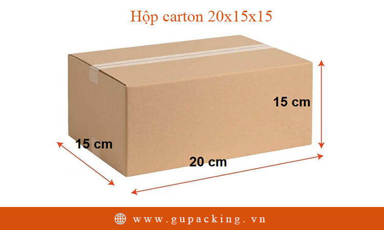 Hộp carton 20x15x15