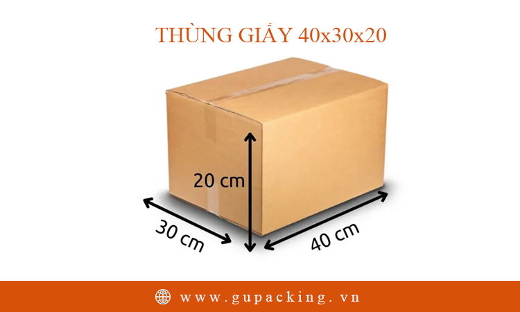 Thùng giấy 40x30x20